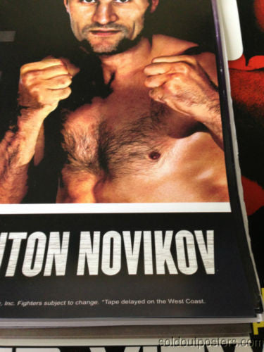 Brandon Bam Bam Rios vs. Diego Chaves HBO Boxing fight poster print Kovalev