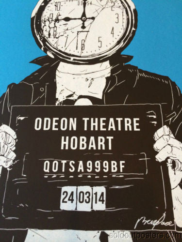 Queens of the Stone Age - 2014 Boneface poster print QOTSA like clockwork Hobart