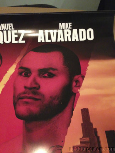 Juan Manuel Marquez vs. Mike Alvarado poster print 5/17/2014 The Forum LA boxing