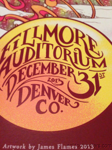 Umphrey's McGee -  2013 James Flames poster print Denver, CO Fillmore Auditorium