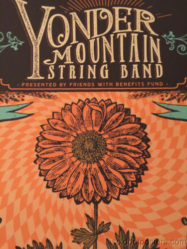 Yonder Mountain String Band - 2014 Status Serigraph Poster Augusta GA Jessye Nor