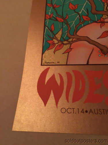 Widespread Panic - 2014 Jermaine Rogers poster Austin City Limits ACL Copper Ed.