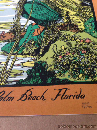 Dave Matthews Band - 2014 Landland DMB poster print Cruzan W. Palm Beach