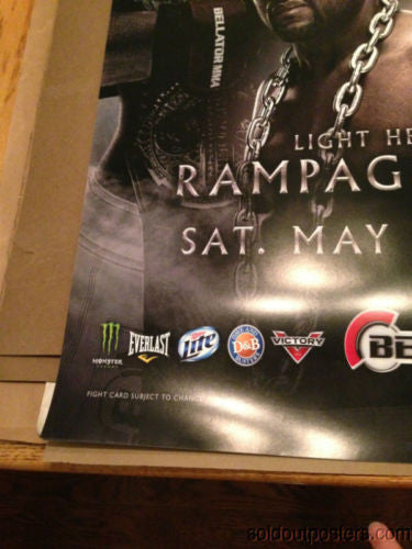 Alvarez vs Chandler Rampage vs King MO Bellator MMA poster print Landers center
