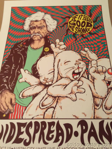 Widespread Panic - 2014 Jermaine Rogers poster print Austin, TX Austin City Limits