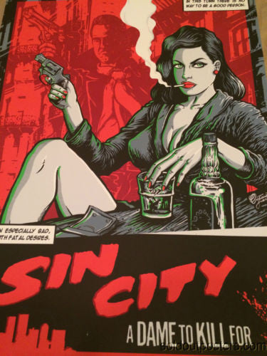Sin City 2 - 2014 Cristiano Suarez poster a dame to kill for movie print