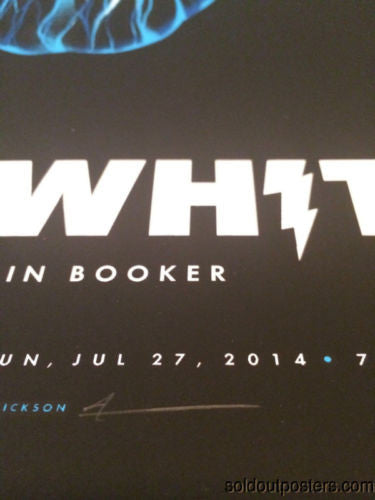 Jack White - 2014 Justin Erickson Poster Pittsburgh, PA Stage AE