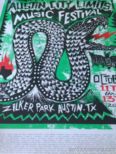 Austin City Limits Festival - 2013 Carlos Hernandez ACL poster print weekend 2