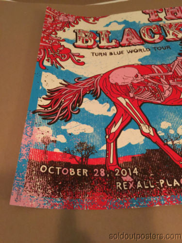 The Black Keys - 2014 Gigart poster print Edmonton, AB Rexall Place