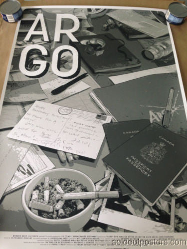 Argo - 2013 Matthew Woodson poster print Mondo numbered