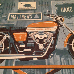 Dave Matthews Band - 2014 DKNG DMB poster print Greek Theatre Berkeley, CA