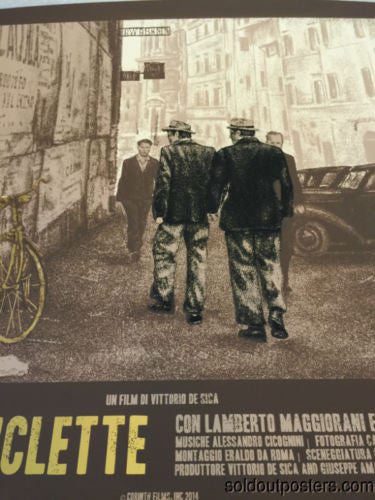 The Bicycle Thief - XUL1349 poster print VARIANT Italian version FAMP art