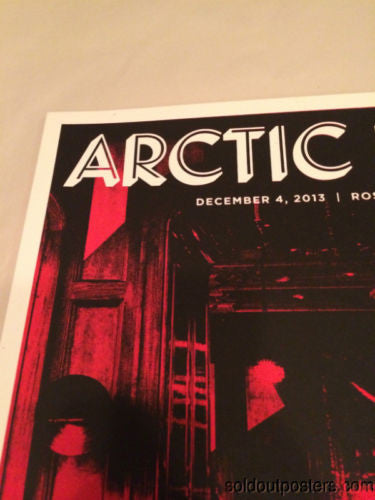 Arctic Monkeys - 2013 Third Alert Designs Poster Portland, OR Roseland Theatre
