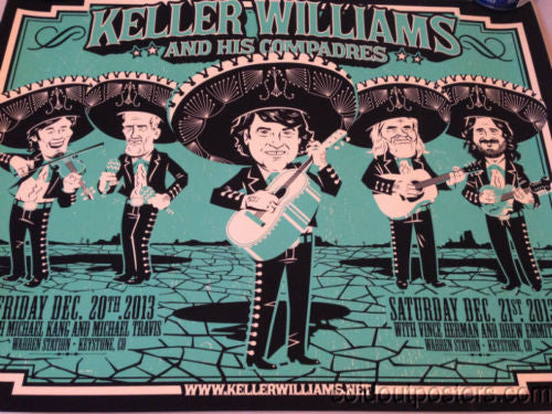 Keller Williams String Cheese Incident Leftover Salmon poster print Darin Shock