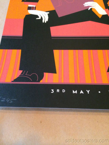 Arctic Monkeys - 2014 Tom Whalen Poster Wellington, NZ The Arena
