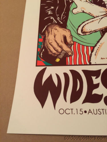Widespread Panic - 2014 Jermaine Rogers poster print Austin, TX Austin City Limits