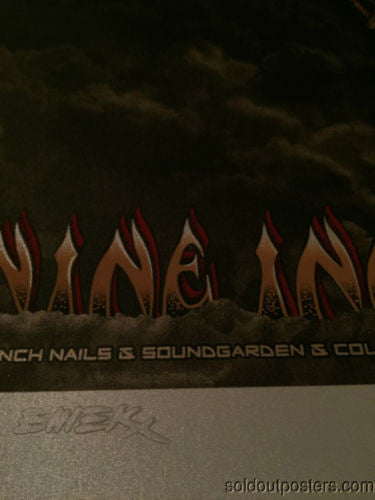 NIN Soundgarden Emek Nine Inch Nails White River Seattle, WA poster print