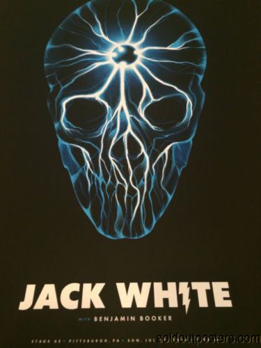 Jack White - 2014 Justin Erickson Poster Pittsburgh, PA Stage AE