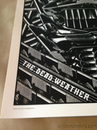 The Dead Weather 07/28/2009 Rob Jones poster print Chicago Vic night 1 S/N