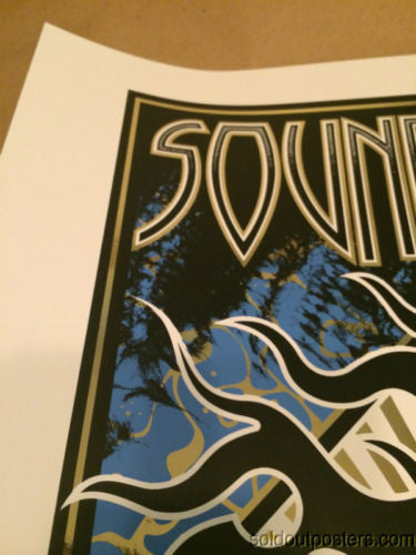 Soundgarden - 2014 Adam Pobiak Toronto poster Molson Amphitheatre BLUE