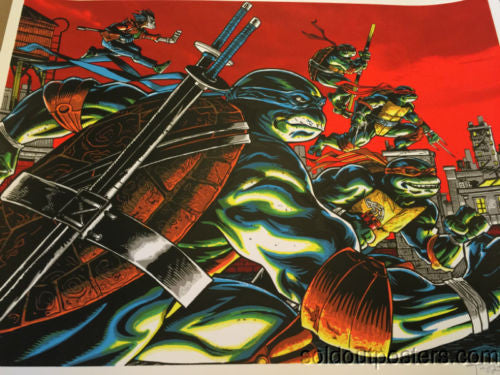 No Time For Pizza - Tim Doyle poster print TMNT Teenage Mutant Ninja Turtles
