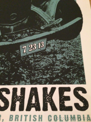 Alabama Shakes - 2013 Last Leaf poster print Vancouver BC, Orpheum Theatre