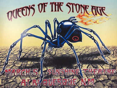 Queens of the Stone Age - 2003 EMEK Poster Albuquerque, NM Sunshine Theatre