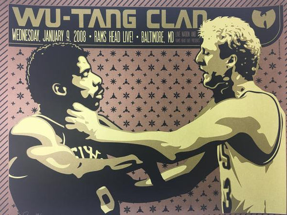 Wu-Tang Clan - 2008 Todd Slater Poster Baltimore, MD Ram's Head Live