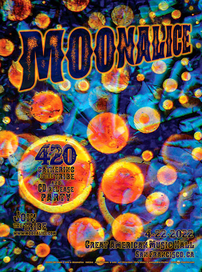 Moonalice - 2022 Bill Ham & emi poster San Francisco, CA M1264