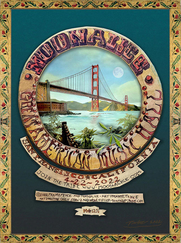 Moonalice - 2022 Prairie Prince poster San Francisco, CA M1276