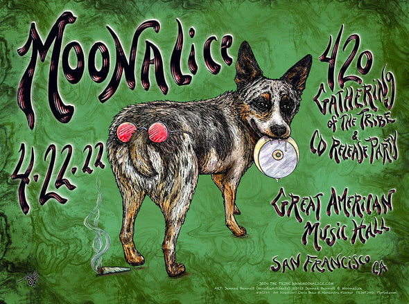 Moonalice - 2022 Jennae Bennett poster San Francisco, CA M1280