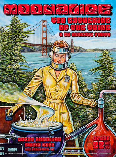 Moonalice - 2022 Dennis Larkins poster San Francisco, CA M1283