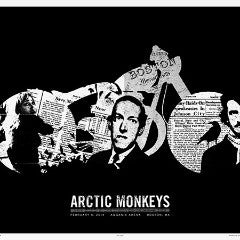 Arctic Monkeys - 2014 Third Alert Designs poster Boston