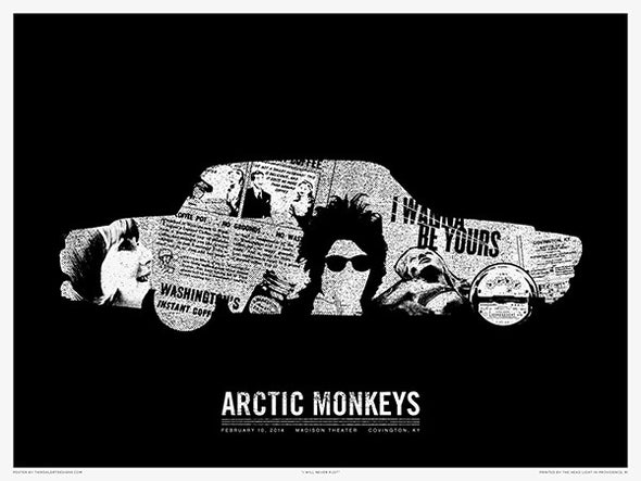 Arctic Monkeys - 2014 Third Alert Designs poster Covington
