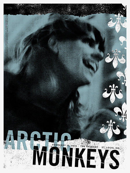 Arctic Monkeys - 2014 Third Alert Designs poster St. Louis