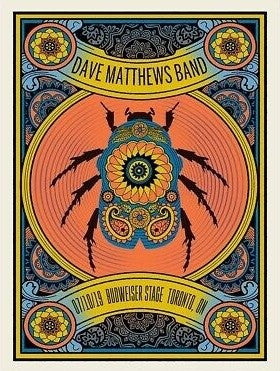 Dave Matthews Band - 2019 Methane poster Toronto, ONT Beetle