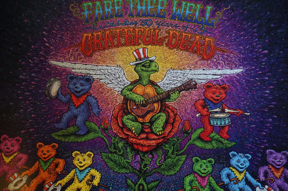 Grateful Dead - 2015 Marq Spusta Poster Chicago, IL Fare Thee Well