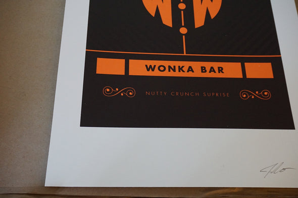 Wonka Nutty Crunch - 2015 Justin Van Genderen Poster Gene Wilder
