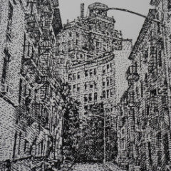 West Village - 2016 David Welker poster print Variant edition Galerie F Lucid Dr