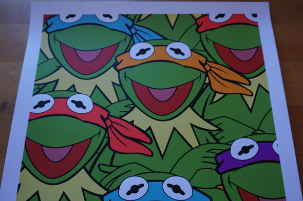 TMNK - 2015 Jerkface poster print Kermit 1st edition signed