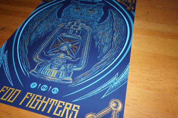 Foo Fighters - 2015 Todd Slater poster print Fenway Park Boston, MA