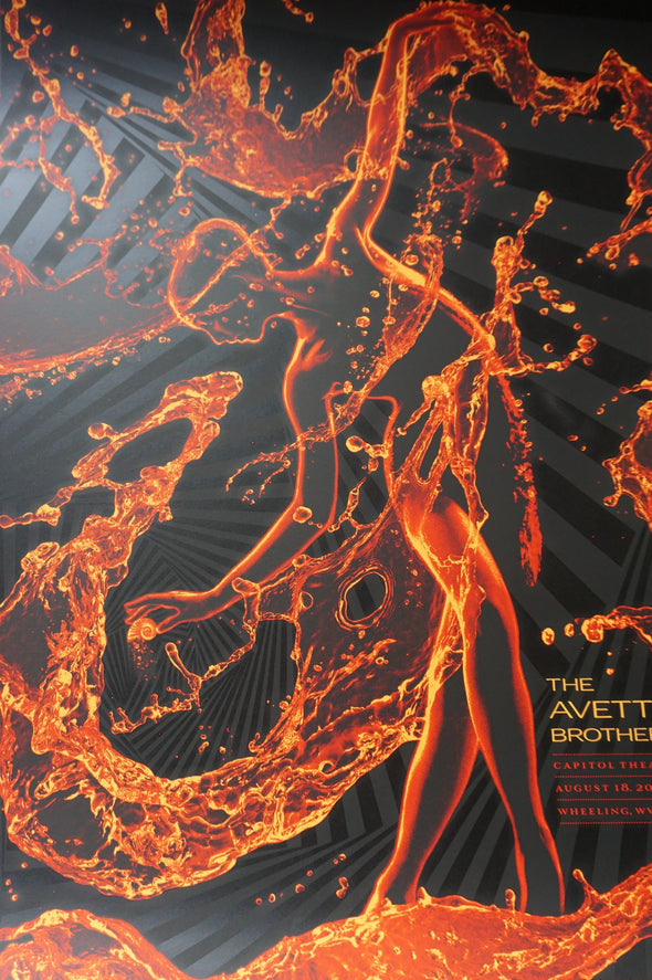 The Avett Brothers - 2015 Todd Slater poster print Wheeling, WV Capitol x/200