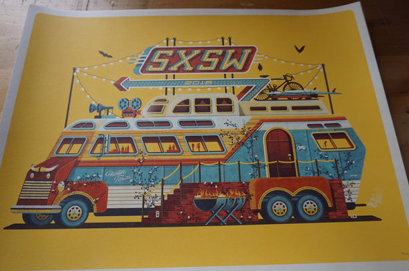 SXSW - 2015 DKNG poster print South by Southwest music festival