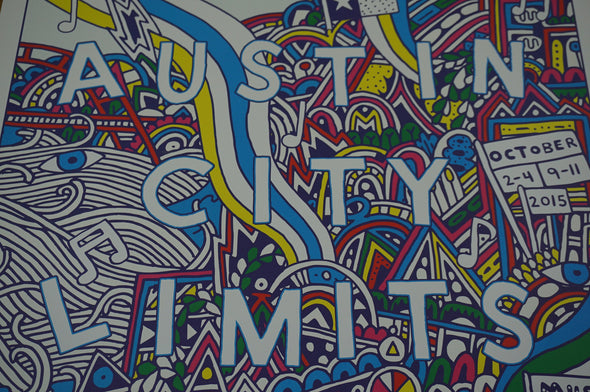 Austin City Limits Festival - 2015 Sophie Roach Poster Print ACL