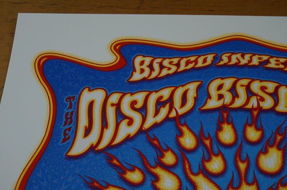 Bisco Inferno - 2015 Dave Hunter poster Disco Biscuits Denver, CO Red Rocks