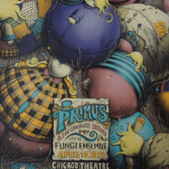 Primus - 2015 PEZ Chicago Theatre screen printed poster 1st edition