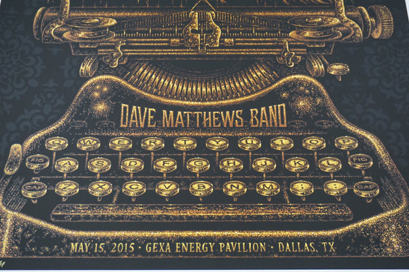 Dave Matthews Band - 2015 Todd Slater DMB Dallas poster