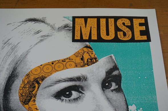 Muse/Cage the Elephant - 2013 Print Mafia poster Nashville, TN