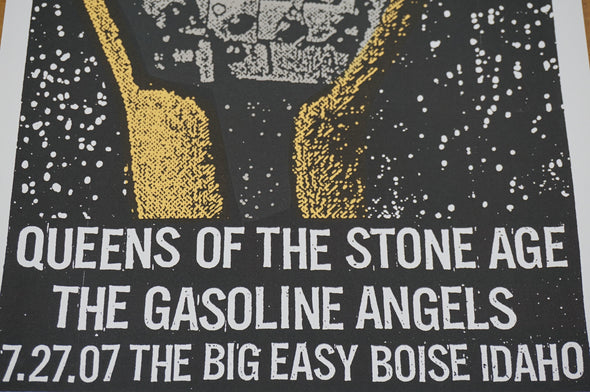 Queens of the Stone Age - 2007 Print Mafia poster Boise, Idaho QOTSA