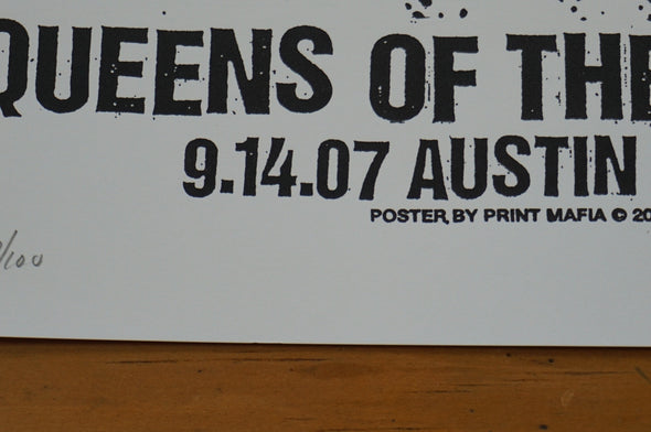Queens of the Stone Age - 2007 Print Mafia poster Austin TX ACL